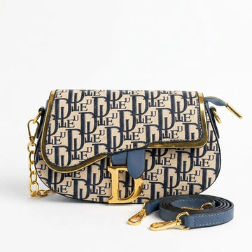 Dior Saddle Shoulder Bag – Designer Inspired Crossbody Purse with Gold Hardware
